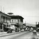 View looking east down Washington Street toward Keller Street, Petaluma. California Theatre on the right. Credit: Sonoma County Library